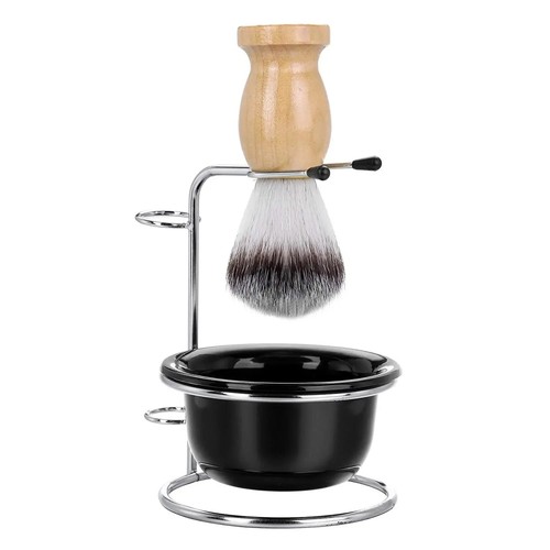 Men shaving brush set wooden - men's,