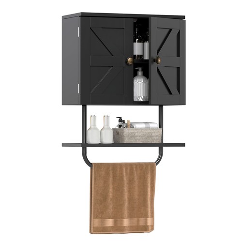 Wall cabinet with double door - wall,