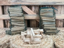 4 NETS OF KINDLING FIREWOOD KILN DRIED WOOD OPEN FIRES STOVES PITS FIRE STARTING