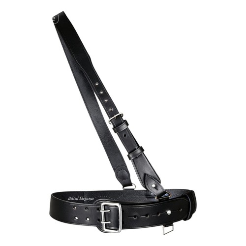 Sam browne belt black genuine - browne,