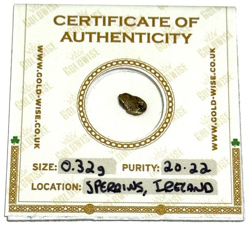 Rare raw gold irish nugget - gold,