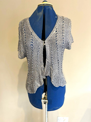 Next silver sequin open knit - silver, open-knit