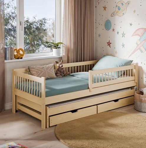Brand new pine wood bed - new,