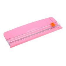 12 Inch Paper Cutter, A4 Size Portable Paper Trimmer Slicers Tool, Pink
