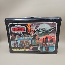 Star Wars Carry Case 1980 Empire Strikes Back Figure Storage 2-tier w Stickers!