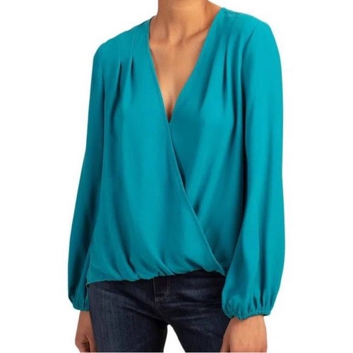 Trina turk teal blue surplice - trina,