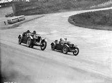 C J Randall F M Montgomery, MG Midget 1930 Motor Racing Old Photo