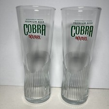 2x Cobra Pint Beer Glasses M12