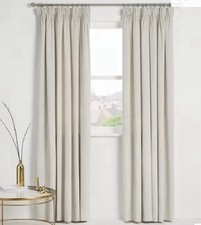 BN John Lewis Pencil Pleat  Lined Curtains 228cm X 274cm