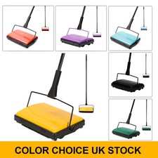 CLEANHOME MANUAL CARPET SWEEPER BRUSH CORDLESS RUG CLEANER DUSTER MULTICOLORS