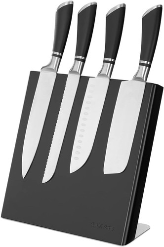 Wooden magnetic knife holder - knife,
