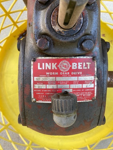 Link belt wb30 worm gear - link,