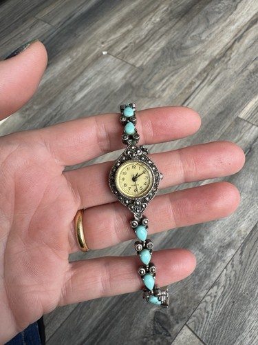 Vintage silver turquoise and - vintage,