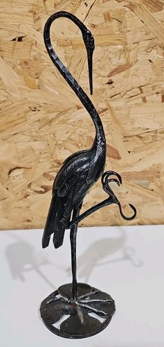Metal decorative heron - decorative,