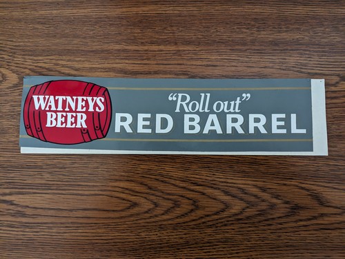 Watneys red barrel rollout - red, "rollout"