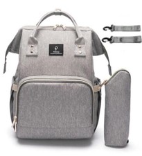 Pofunuo Grey Baby Diaper Bag