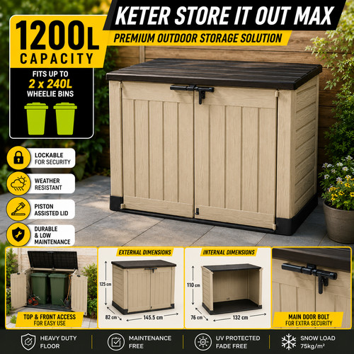 1200l garden storage - 1200l, box