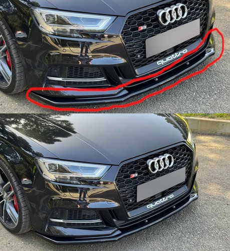 Front lip splitter spoiler - front,