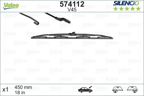 574112 valeo wiper blade for - wiper,