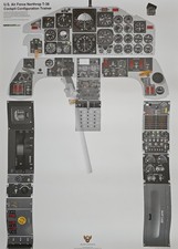 Northrop T38 Cockpit Training Poster