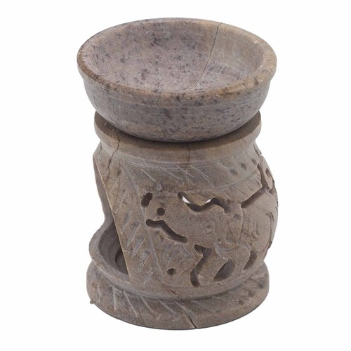 Small soapstone oil burner - soapstone,