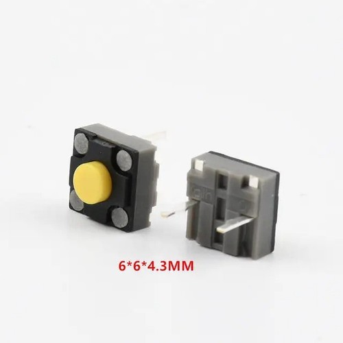 Mute button 4 3mm - button, quare