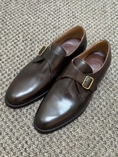 Crockett & Jones Brown Single Monk 7 UK 8 US 41 EU