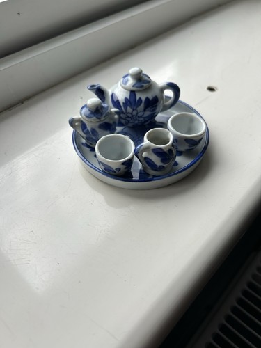 Miniature teapot set - miniature,