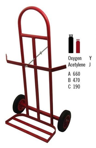Oxygen acetylene twin cylinder - oxygen,