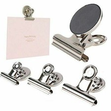 Magnetic Clips Bulldog Paper Note Fridge Memo Notes Clip Home Office Stationery