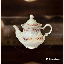 Vintage Floral Teapot Tea  Pot  2 Cups