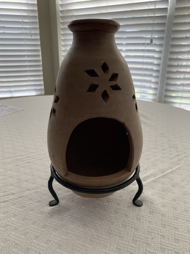 Clay chiminea tall with - 10",