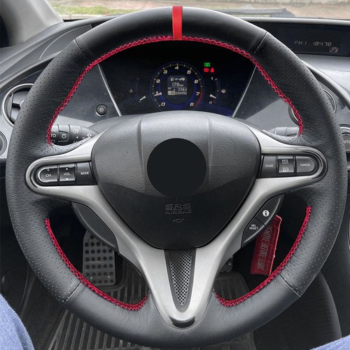 Leather steering wheel - leather,