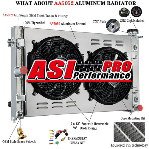 Rows radiator shroud fan - shroud, for