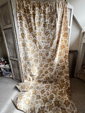 Vintage Floral Fabric French Sepia & Sand Floral Textile for Furnishing Projects