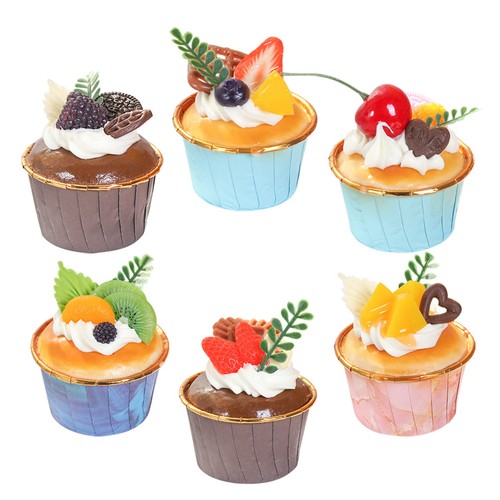 6pcs reusable artificial - pu,