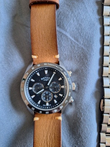 Rotary chronograph with two - rotary, chronograph.