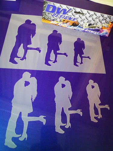 Couple silhouette mylar - silhouette, 3