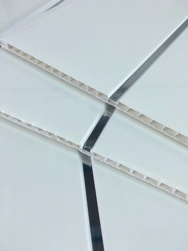 Gloss white chrome strip - chrome,