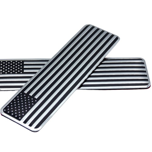 Metal usa flag - flag, car