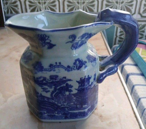 Victoria ware blue and - , white