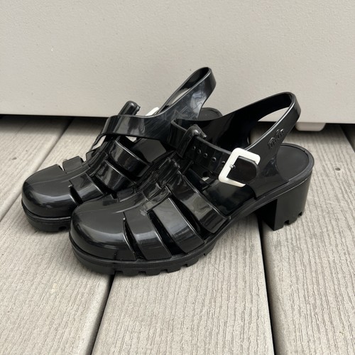 Juju heeled jelly sandals size