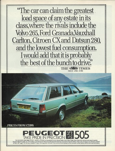 Peugeot 505 estate family - estate,