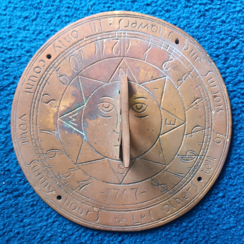 Vintage sunny hours brass - hours,