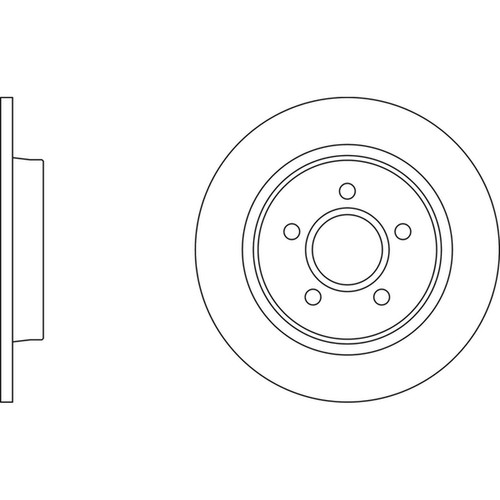 Brake discs solid for volvo - 2x,