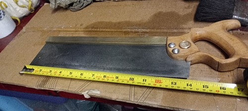 Vintage brass backed - backed, 14"