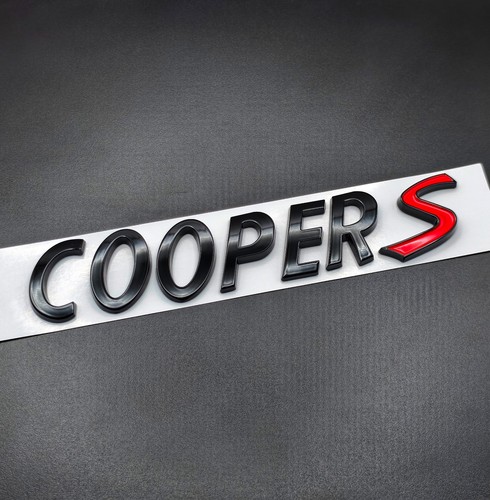 Gloss black cooper letters - gloss, s