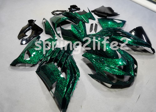 Green forged carbon fiber - green,