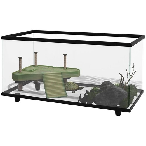 Pawhut turtle tank - pawhut, glass