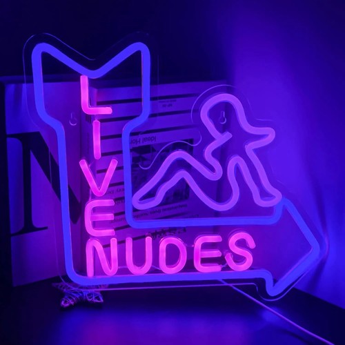 Live nudes neon sign - sign,, room